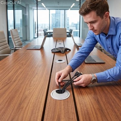 Passe cable pour bureau​