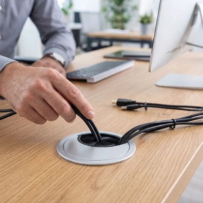 Passe cable pour bureau​